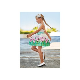 VESTITO MAYORAL CON FIORI 2/9 ANNI