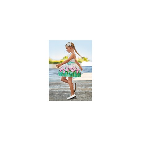 VESTITO MAYORAL CON FIORI 2/9 ANNI