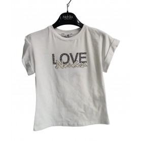 T-SHIRT CON STAMPA LOVE 8/18 ANNI