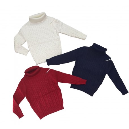 MAGLIONCINO CON COLLO 12/36 MESI