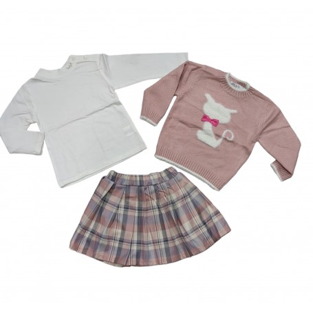 COMPLETO TRE PEZZI STELLA E PUPI 12/36M