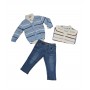 COMPLETO TRE PEZZI CON JEANS 12/36 MESI