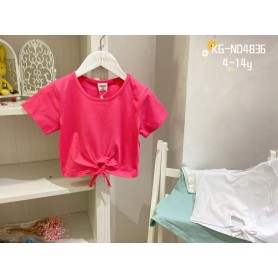 T-SHIRT IN COTONE CROPPED 4/14 ANNI