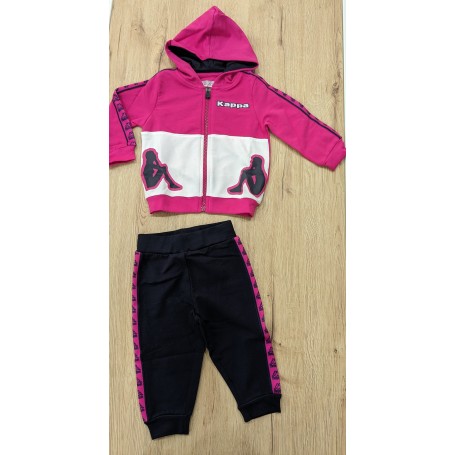 TUTA CON ZIP E CAPPUCCIO GARZATA KAPPA
