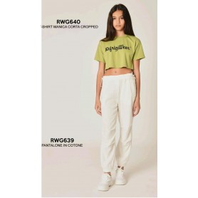 T-SHIRT CROPPED IN COTONE REFRIGIWEAR