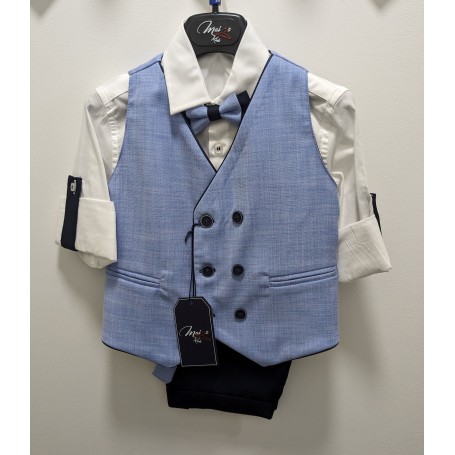 COMPLETO ELEGANTE 4 PEZZI 3/7 ANNI