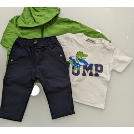 COMPLETO TRE PEZZI NEONATO 3/24 MESI