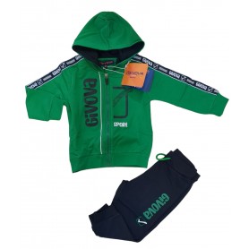 TUTA CON ZIP E CAPPUCCIO GARZATA GIVOVA