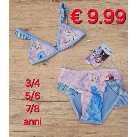 COSTUME DUE PEZZI FROZEN 3/8 ANNI