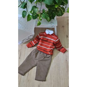 COMPLETO TRE PEZZI ELEGANTE 3/18 MESI