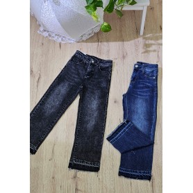 JEANS LARGO CON FRANGE 4/14 ANNI