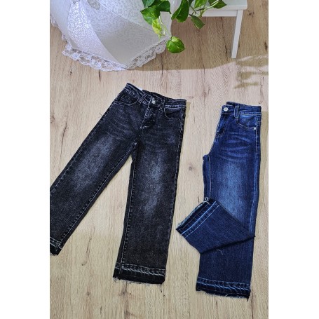 JEANS LARGO CON FRANGE 4/14 ANNI