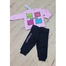 TUTA GIROCOLLO FELPATA KAPPA 3/12 MESI