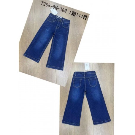 JEANS A ZAMPA NEONATA 9/36 MESI