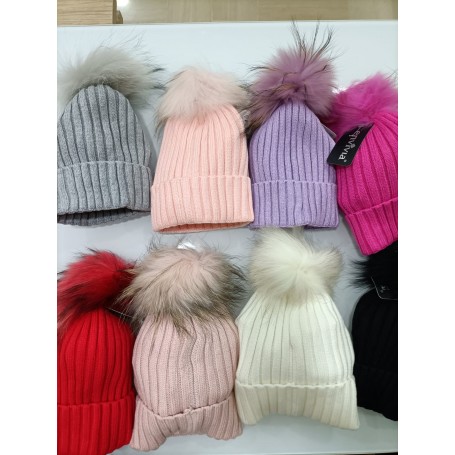 CAPPELLO CON PON PON BIMBA