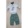 COMPLETO TRE PEZZI NEONATO 3/12 MESI