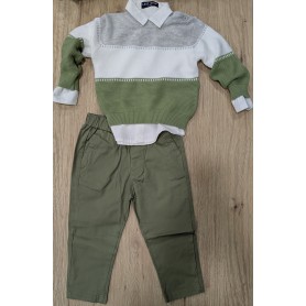 COMPLETO TRE PEZZI NEONATO 12/36M