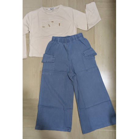 COMPLETO DUE PEZZI CON JEANS 6/12A