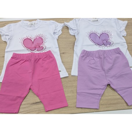 COMPLETO CON LEGGINGS CORTO 18/36M
