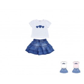 COMPLETO CON GONNA JEANS