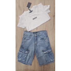 JEANS CON TASCONI CORTO 8/16A