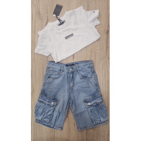 JEANS CON TASCONI CORTO 8/16A