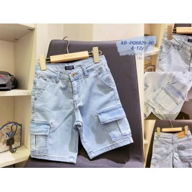 JEANS CORTO CON TASCONI 4/12 ANNI