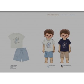COMPLETO DUE PEZZI JECKERSON 3/7 ANNI