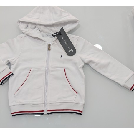 FELPA CON CAPPUCCIO E ZIP GARZATA 2/7A