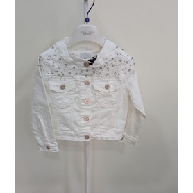 GIUBBINO IN DENIM CON STRASS 3/8 ANNI