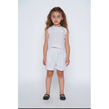 TOP A RIGHE CON ROSA MANILA GRACE 3/7 A
