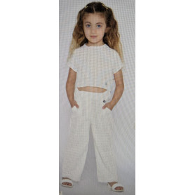 PANTALONE LUNGO RICAMATO MANILA GRACE