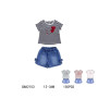 COMPLETO CORTO CON JEANS 12/36M