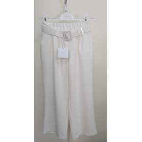 PANTALONE A ZAMPA CON CINTURA 10/16A