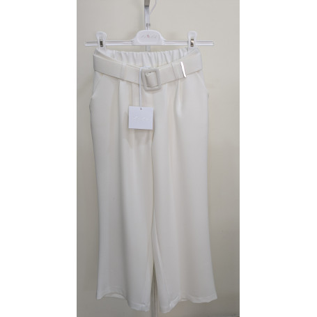 PANTALONE A ZAMPA CON CINTURA 10/16A