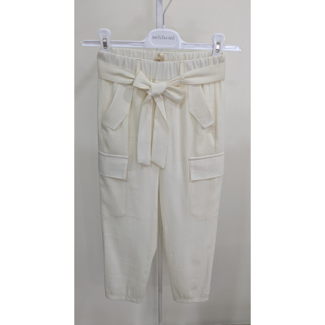 PANTALONE RAGAZZA CON TASCHE 8/16 ANNI
