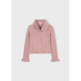 CARDIGAN TRICOT COLLETTO PELI MAYORAL