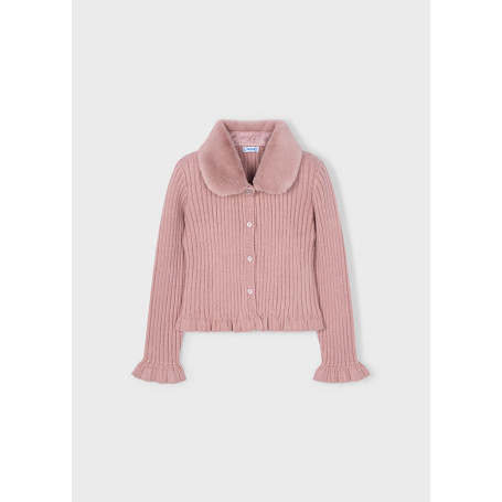 CARDIGAN TRICOT COLLETTO PELI MAYORAL