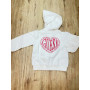 FELPA CON ZIP E CAPPUCCIO GARZATA GUESS