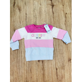 FELPA GIROCOLLO GARZATA GUESS