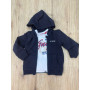 FELPA CON ZIP E CAPPUCCIO GARZATA GUESS
