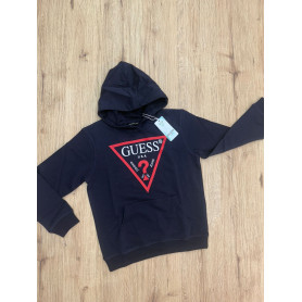 FELPA CON CAPPUCCIO GARZATA GUESS