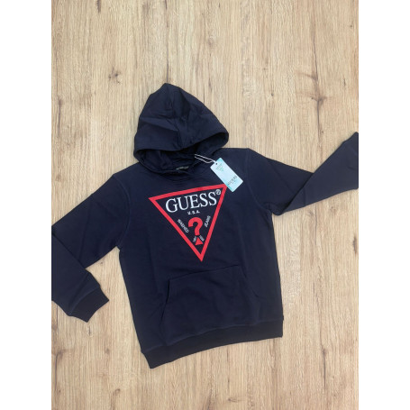 FELPA CON CAPPUCCIO GARZATA GUESS