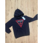 FELPA CON CAPPUCCIO GARZATA GUESS