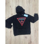 FELPA CON CAPPUCCIO GARZATA GUESS