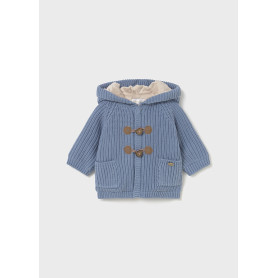 GIACCONE IN MAGLIA CON CAPPUCCIO