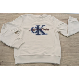 FELPA GIROCOLLO GARZATA CALVIN KLEIN