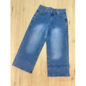 JEANS CON BORCHIE ATIVO RAGAZZA