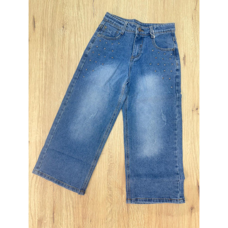 JEANS CON BORCHIE ATIVO RAGAZZA