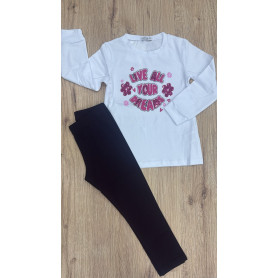 COMPLETO CON LEGGINGS COTONE